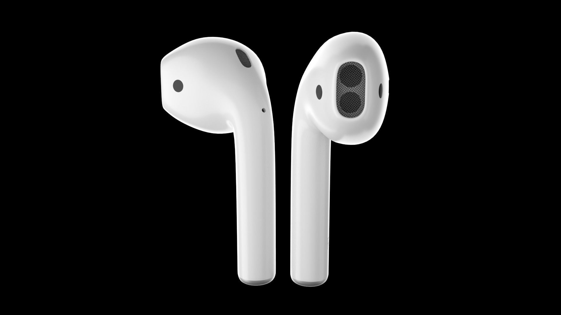 AirPods apple Low-poly 3D model_4