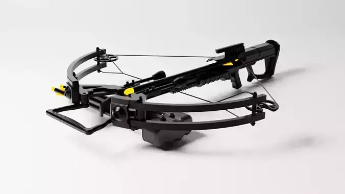 Crossbow toy Low-poly 3D model