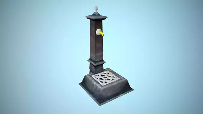 FOUNTAIN PARK CARTOON STYLIZED MID REALISTIC