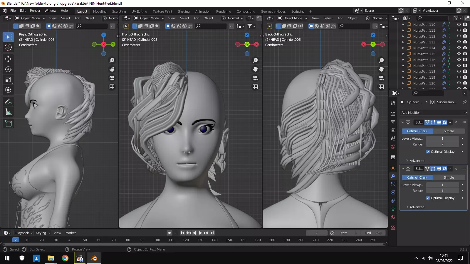 3D model CYBERPUNK GIRL CHARACTER VR / AR / low-poly | CGTrader