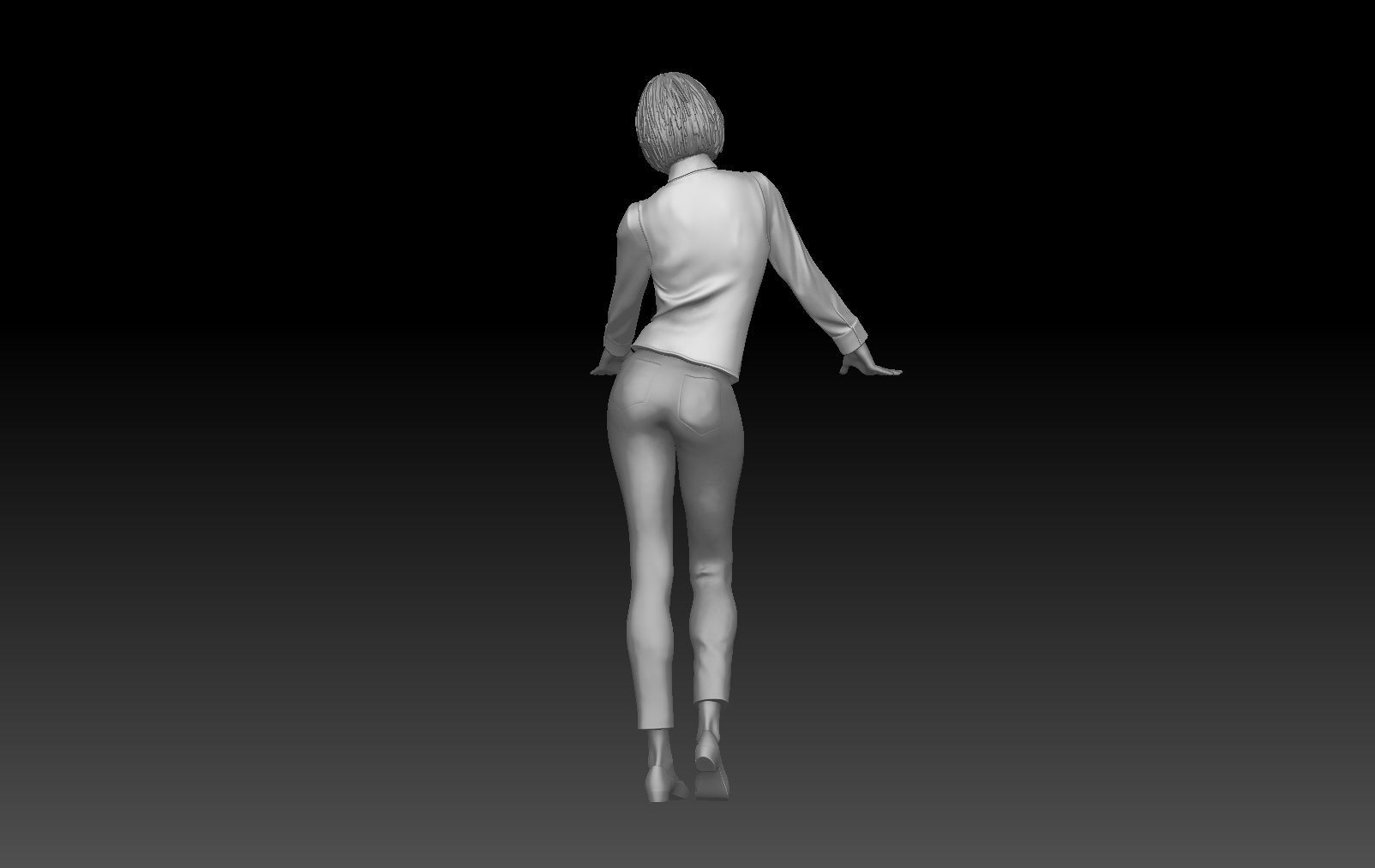 BAR TENDER GIRL 4 3D print model_2