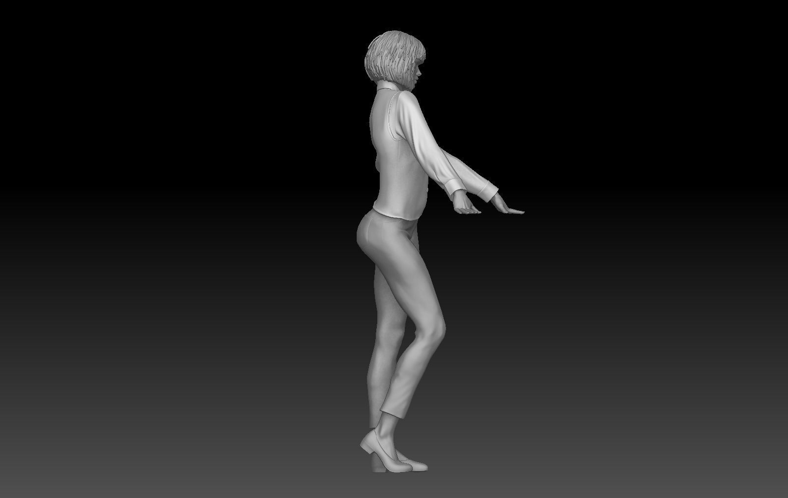 BAR TENDER GIRL 4 3D print model_3