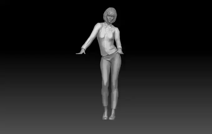 BAR TENDER GIRL 4 3D print model