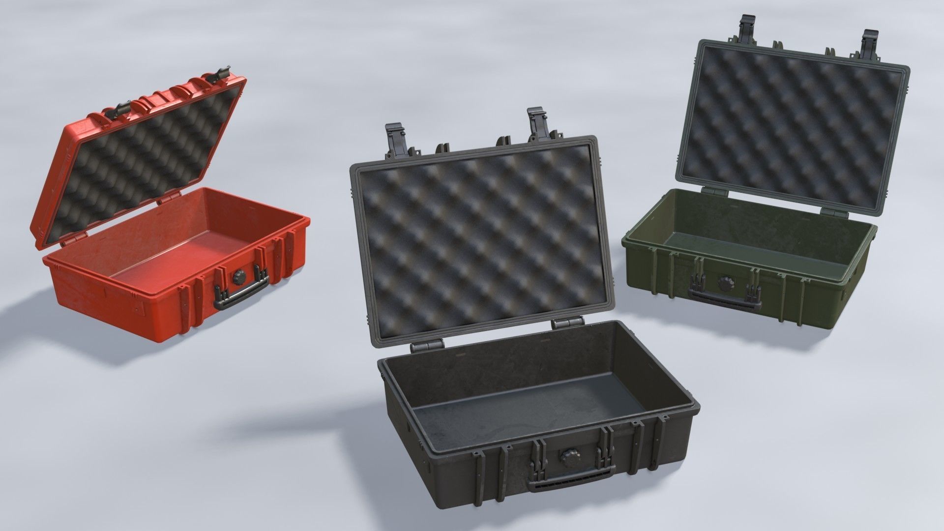 Hard case Low-poly 3D model_5