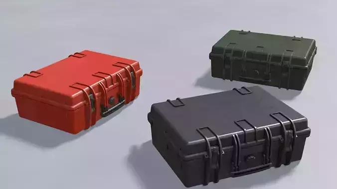 Hard case Low-poly 3D model