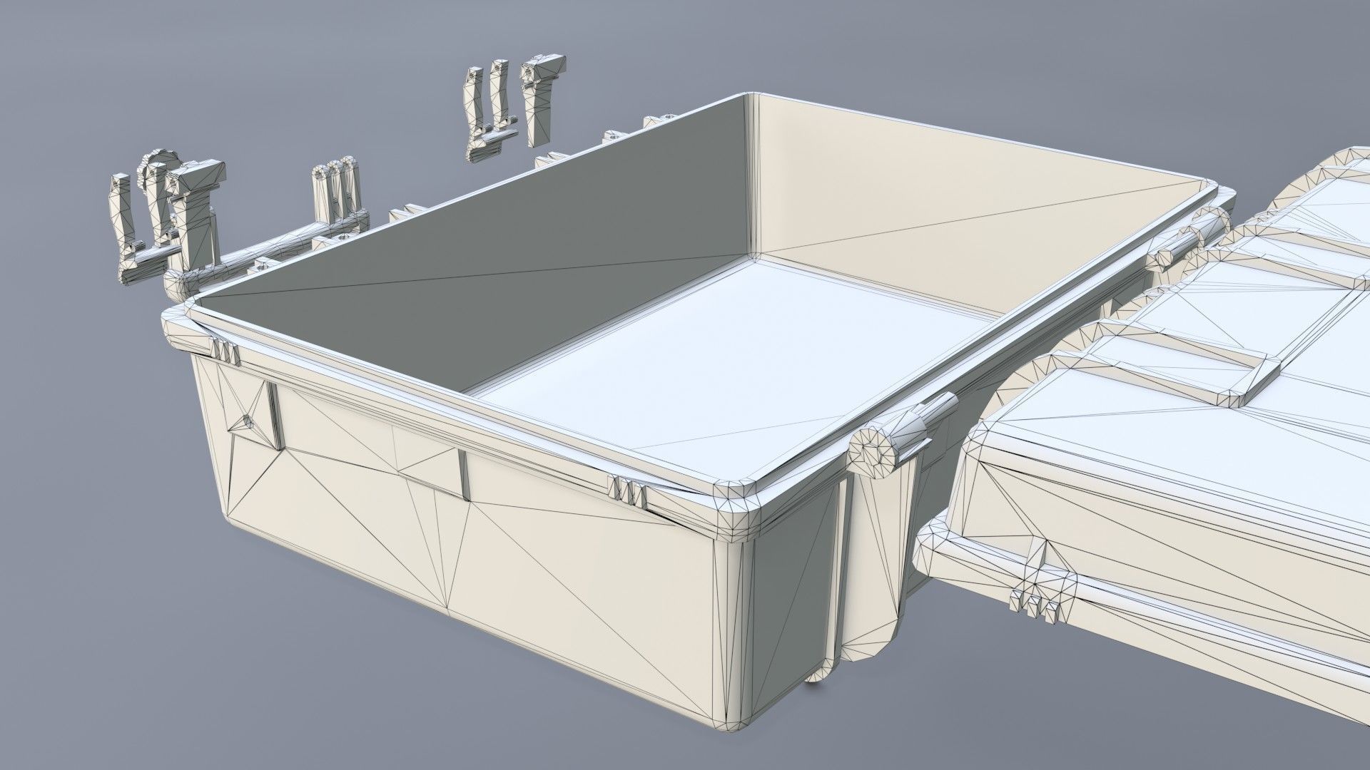 Hard case Low-poly 3D model_17