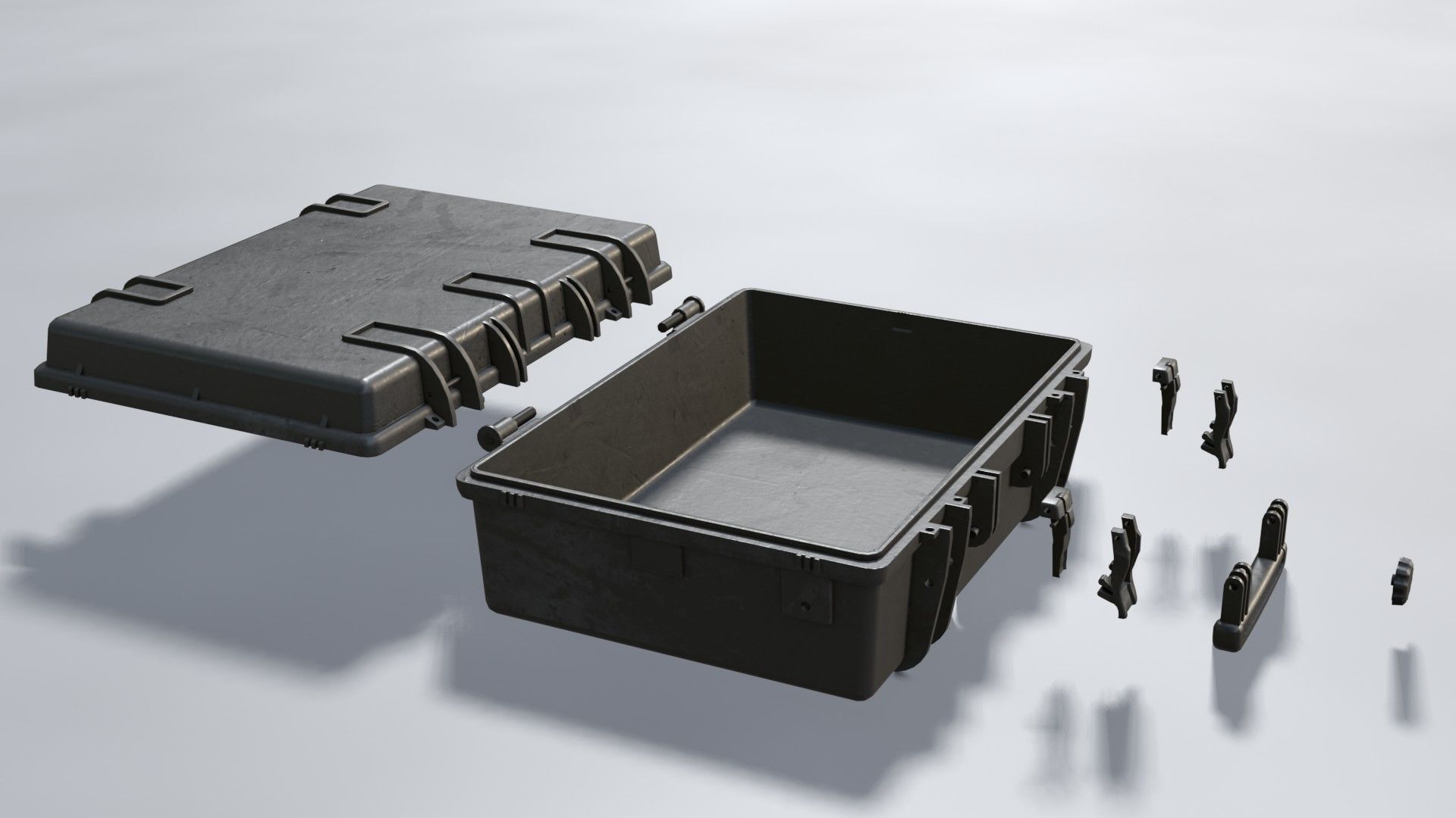 Hard case Low-poly 3D model_10