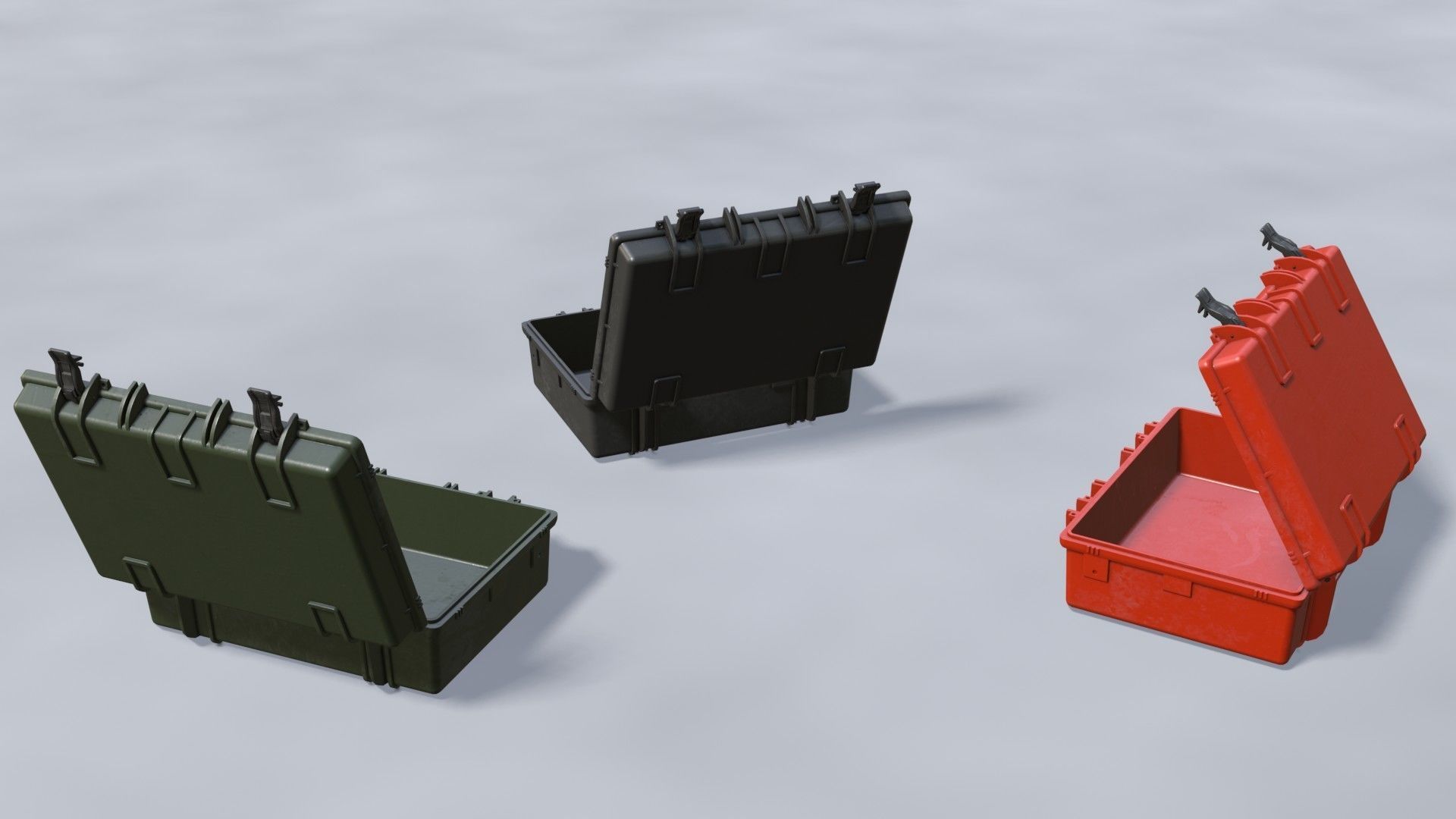 Hard case Low-poly 3D model_6