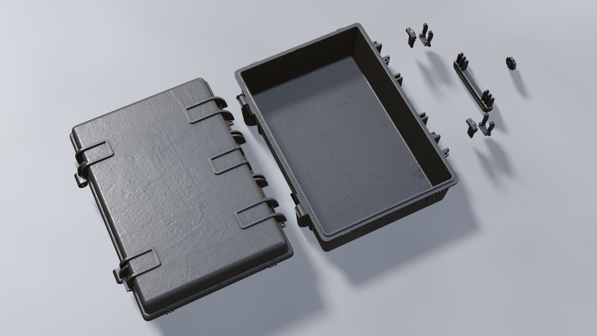 Hard case Low-poly 3D model_12