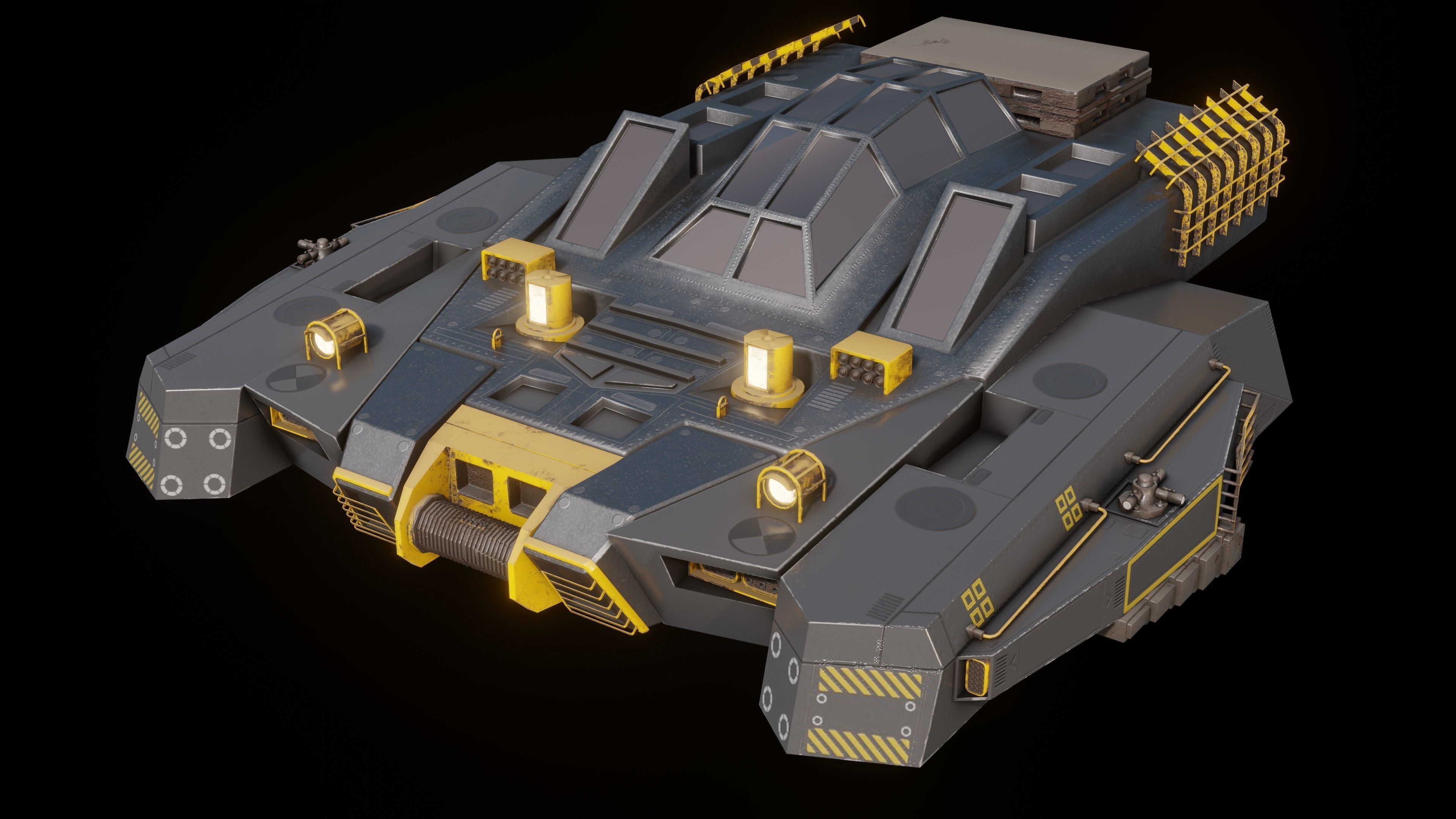 Cyberpunk Vehicles 3D model_4