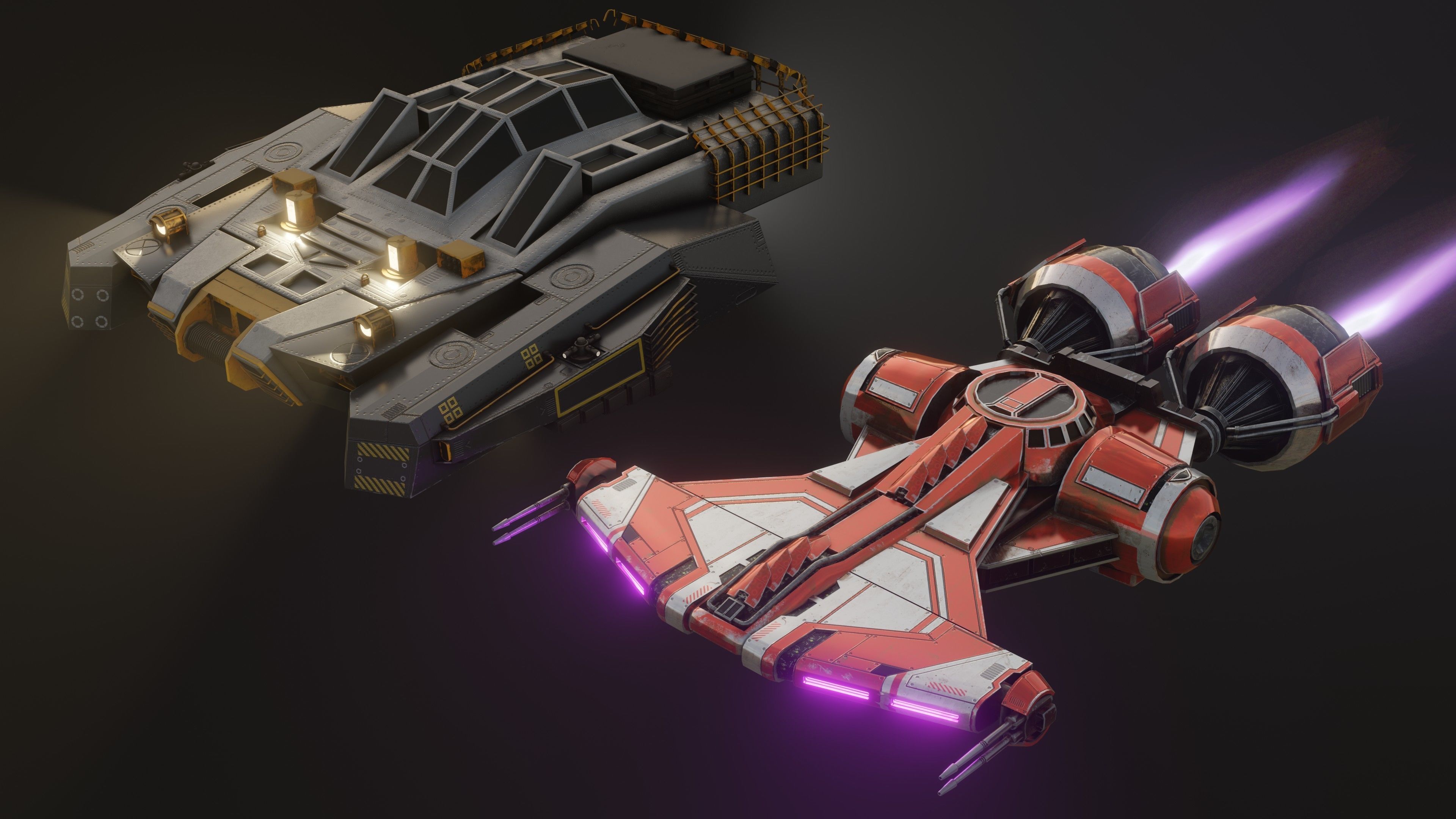 Cyberpunk Vehicles 3D model_2