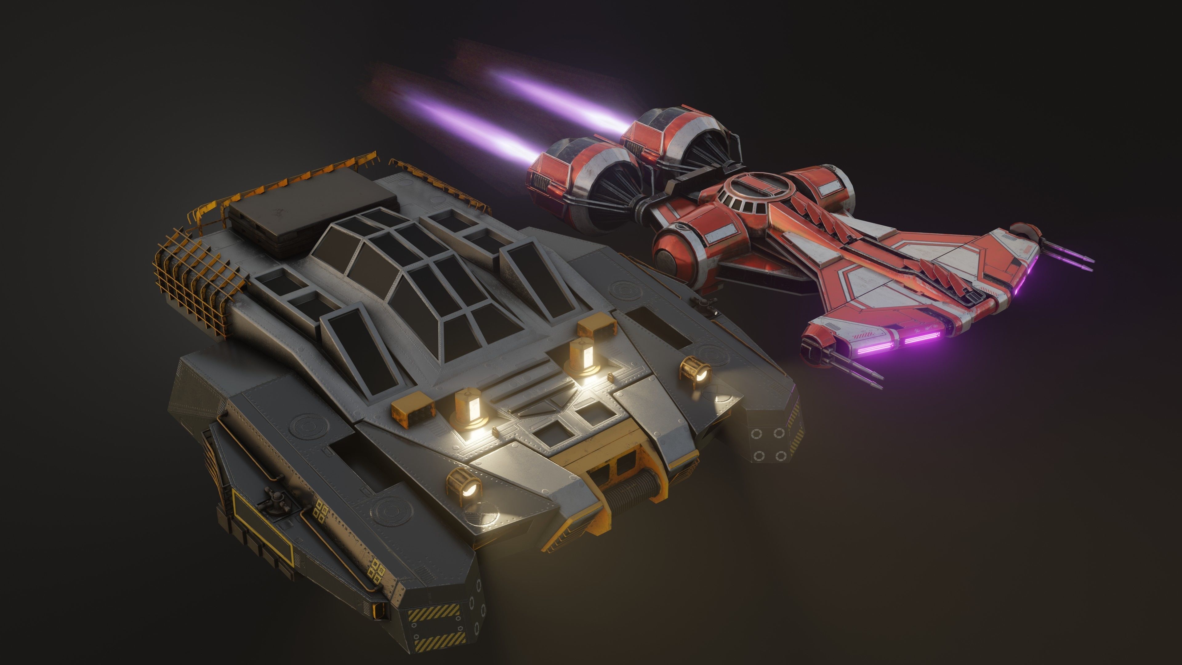 Cyberpunk Vehicles 3D model_3