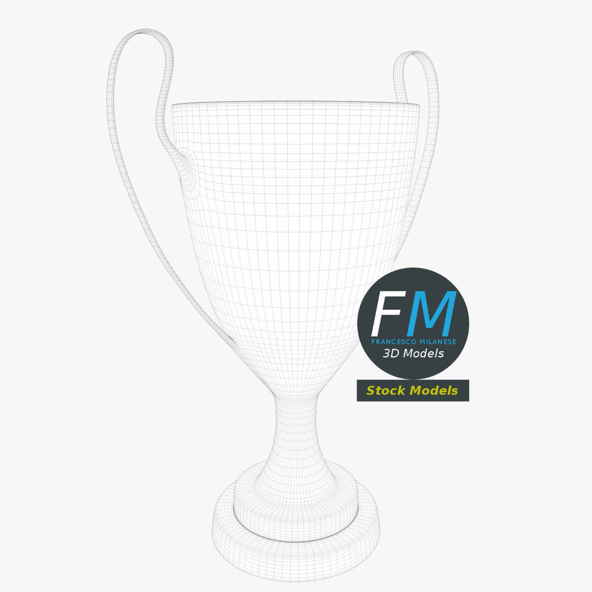 Trophy cup 3 3D model_7