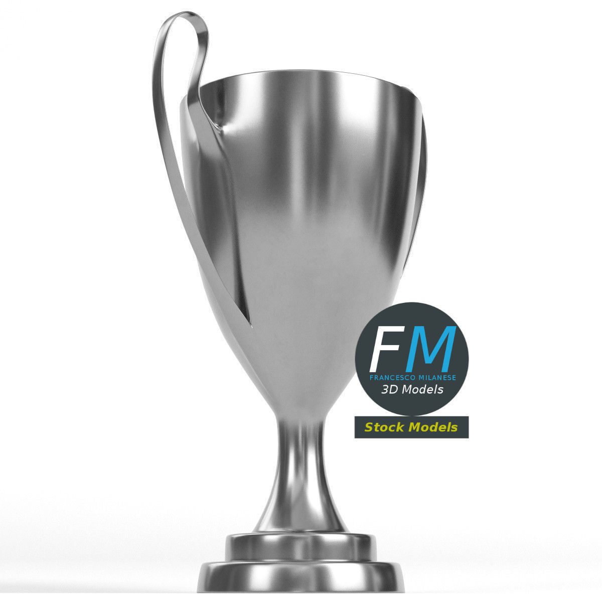 Trophy cup 3 3D model_3