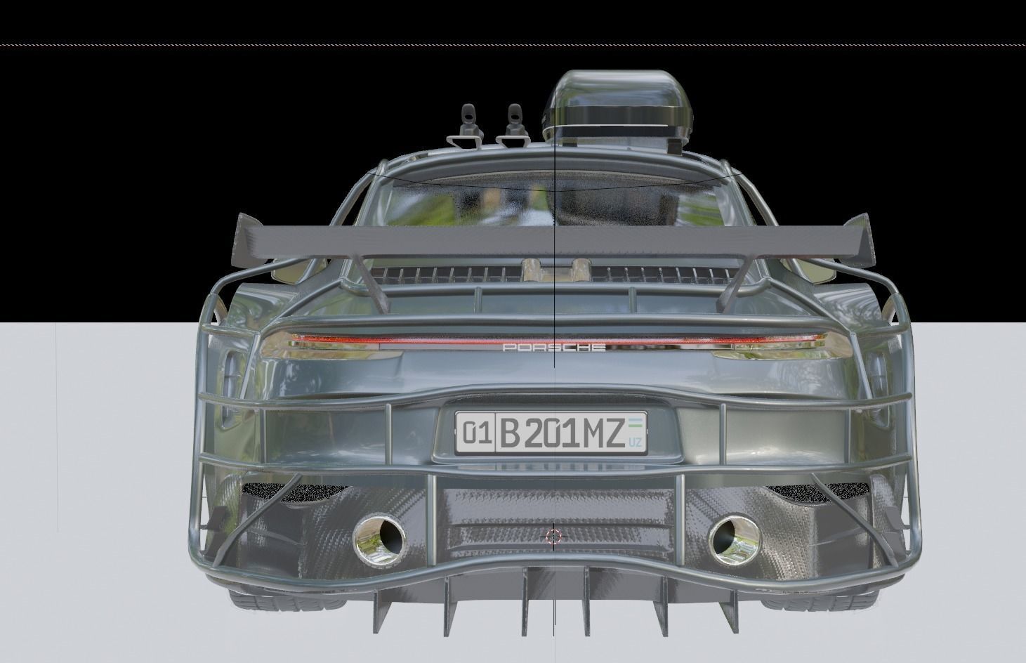 Porsche Carrera Tuned Low-poly 3D model_34
