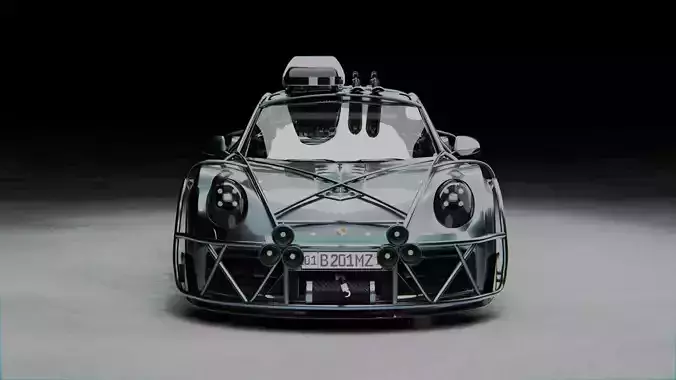 Porsche Carrera Tuned Low-poly 3D model Porsche Carrera Tuned Low-poly 3D model