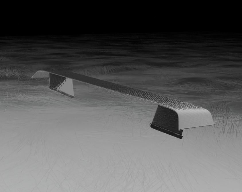 Porsche Carrera Tuned Low-poly 3D model_10