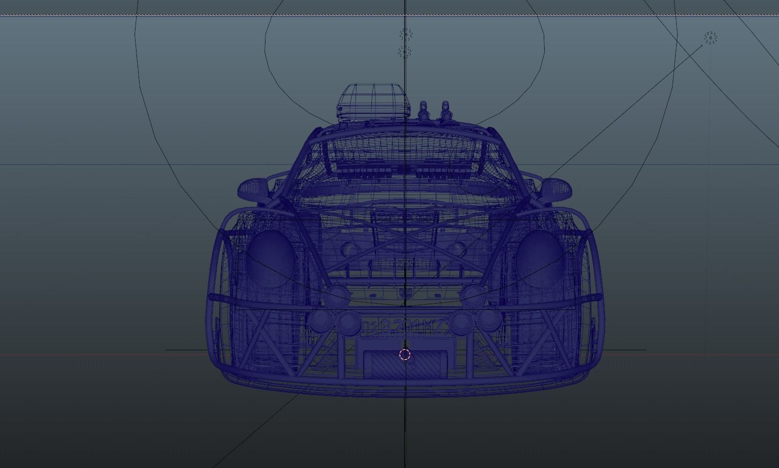 Porsche Carrera Tuned Low-poly 3D model_21