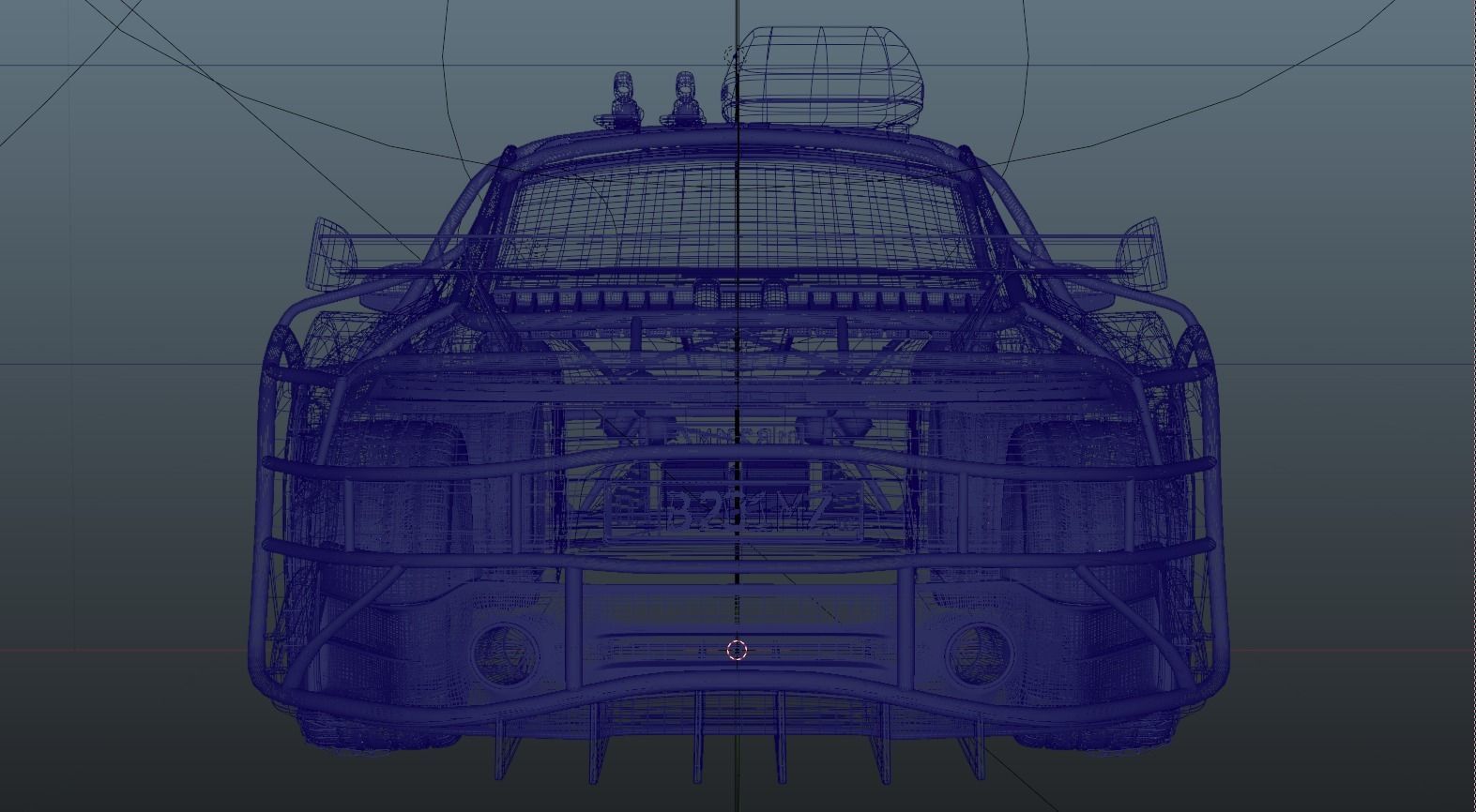Porsche Carrera Tuned Low-poly 3D model_32