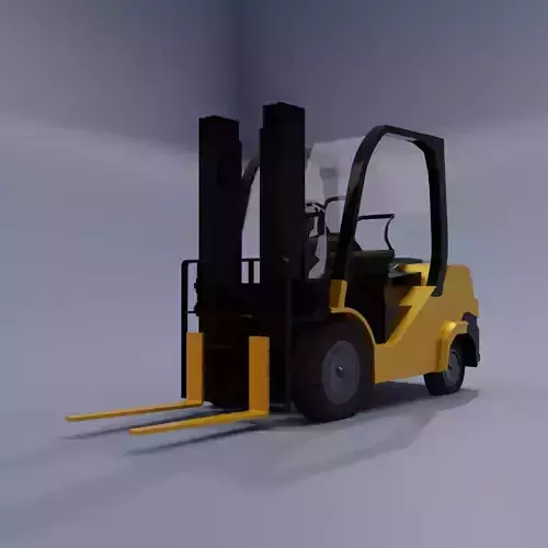 Semi realistic Forklift 3d Model