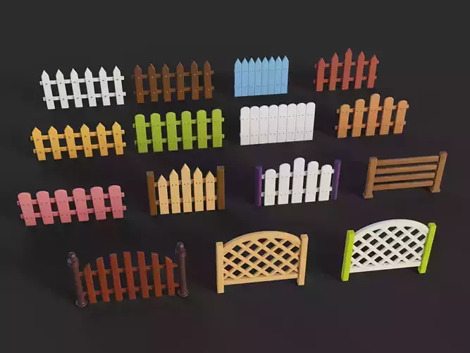 Cartoon Fence Collection