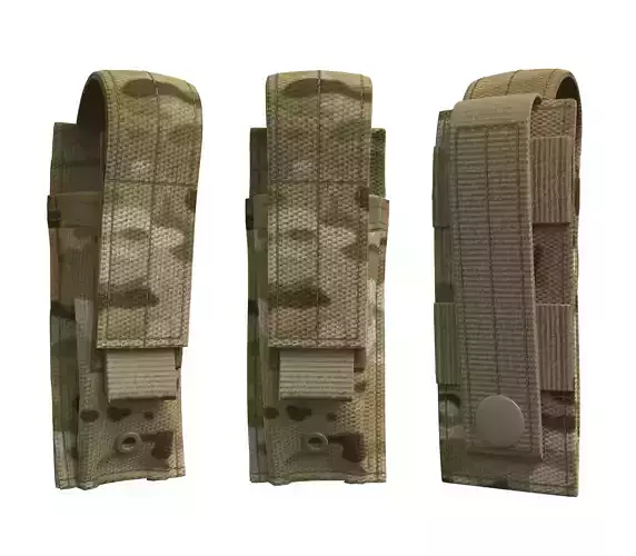 Tactical Pistol Mag Pouch - Marvelous Designer