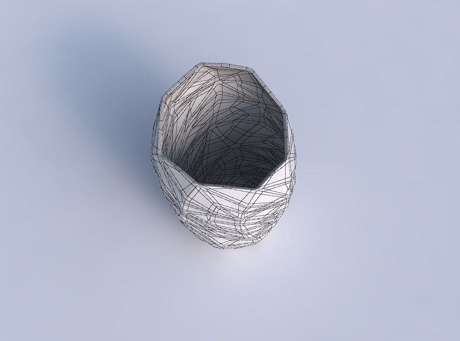 Bowl Spheric Lattice with mosaic plates 3D print model_6