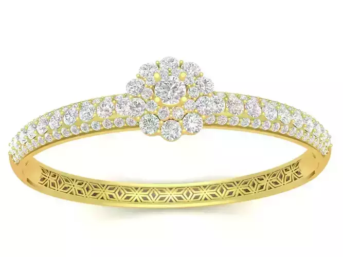 hongkong diamond women bangle 3452 3D print model