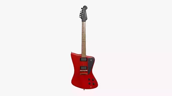 Electric Guitar G01 Red - Music Instrument Design