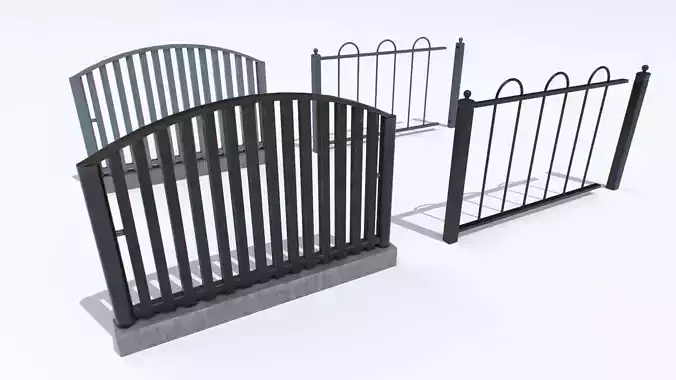 Metal Fences Pack 4