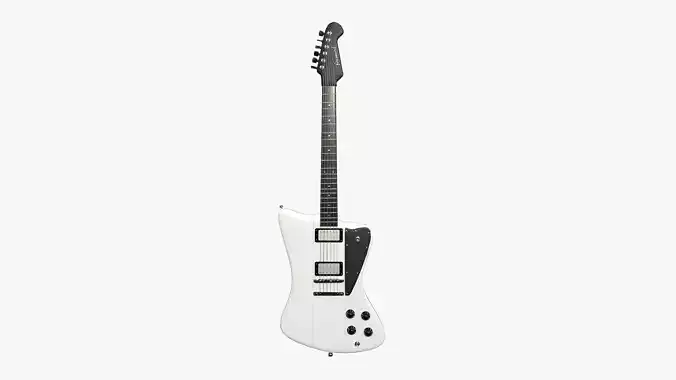 Electric Guitar G02 White - Music Instrument Design