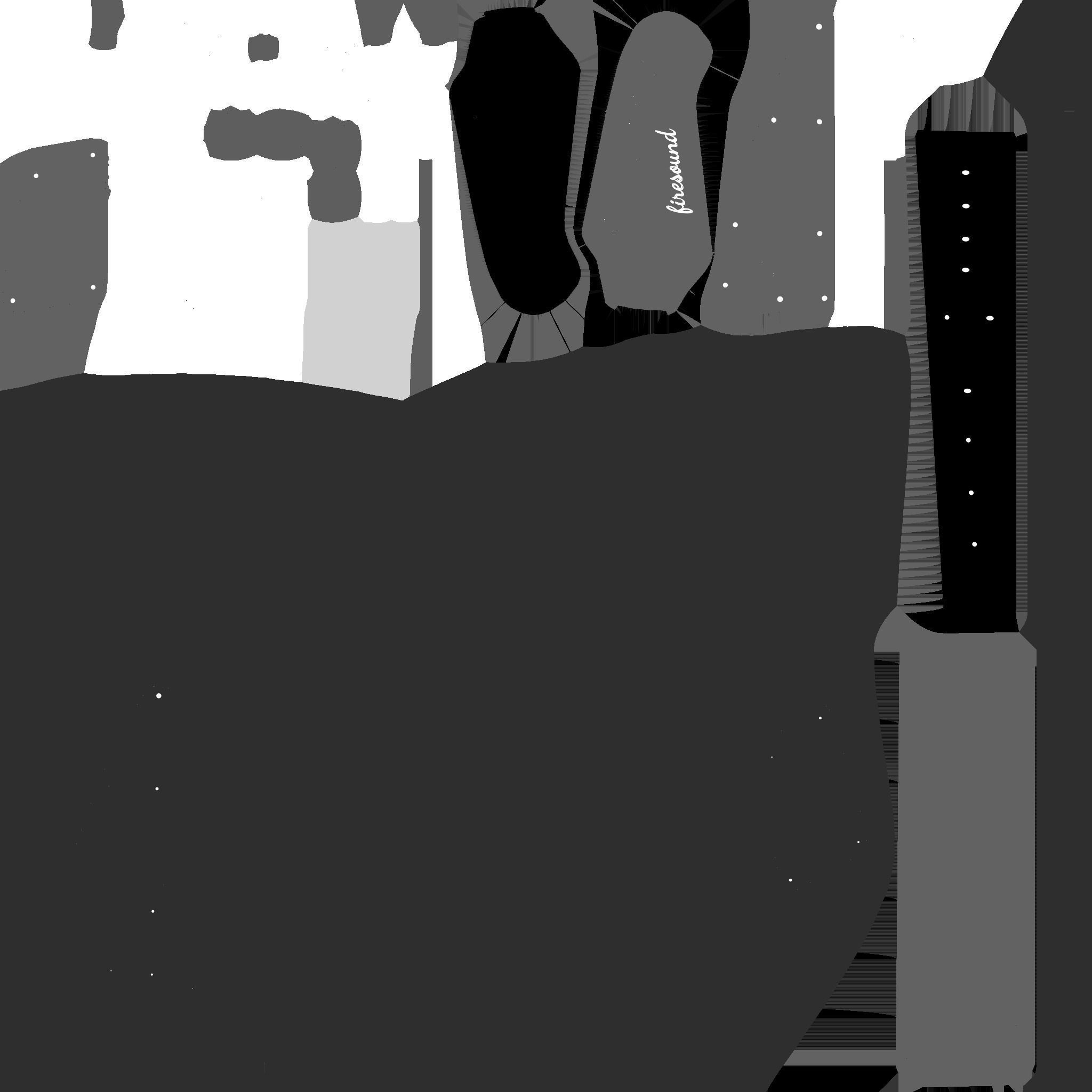 Electric Guitar G02 White - Music Instrument Design Low-poly 3D model_20