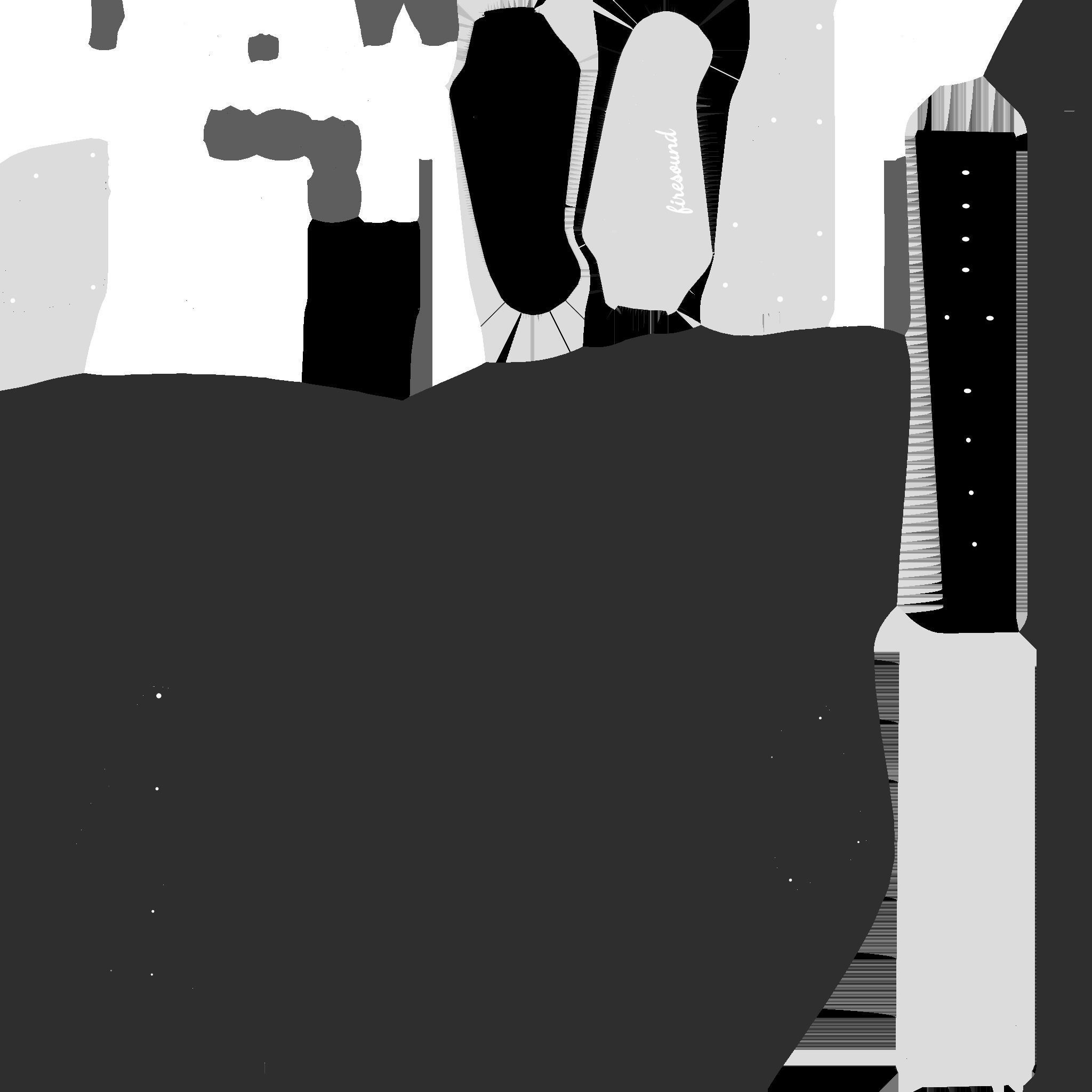 Electric Guitar G03 Black - Music Instrument Design Low-poly 3D model_20