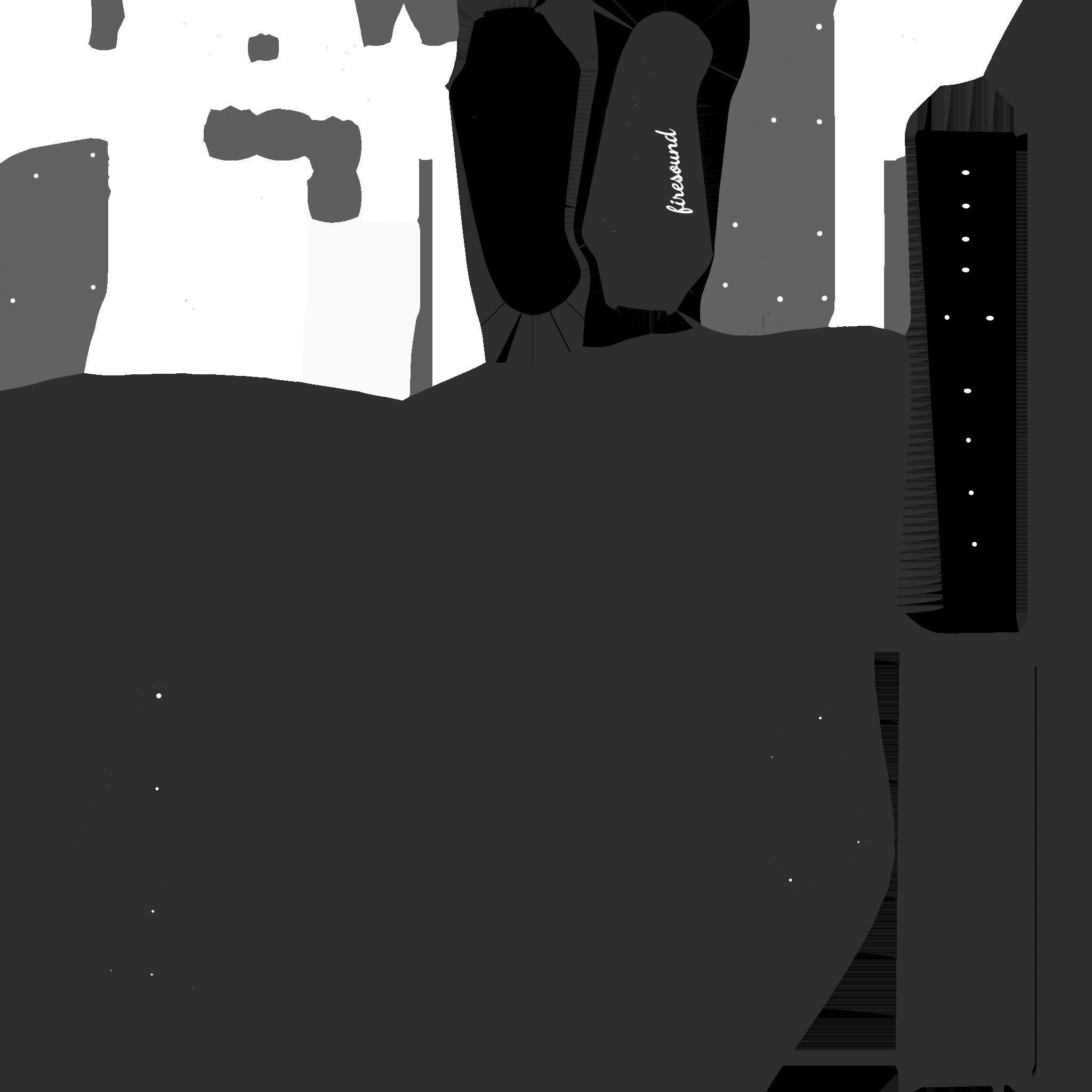 Electric Guitar G04 Light Blue - Music Instrument Design Low-poly 3D model_20