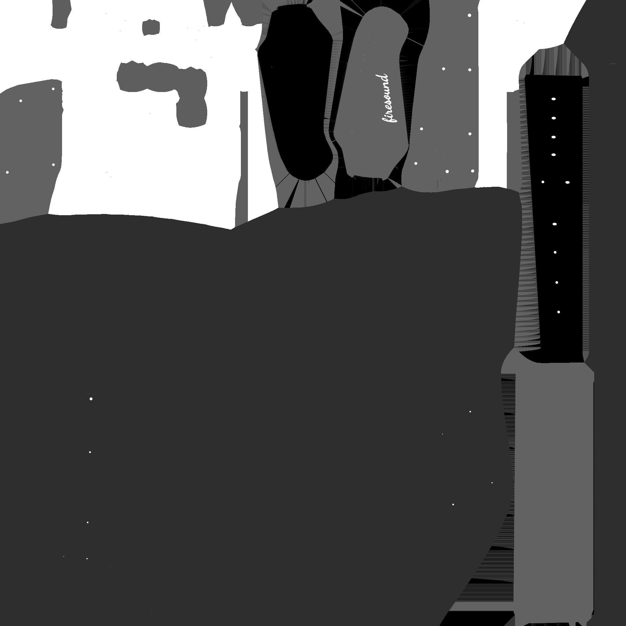 Electric Guitar G05 Dark Blue - Music Instrument Design Low-poly 3D model_20