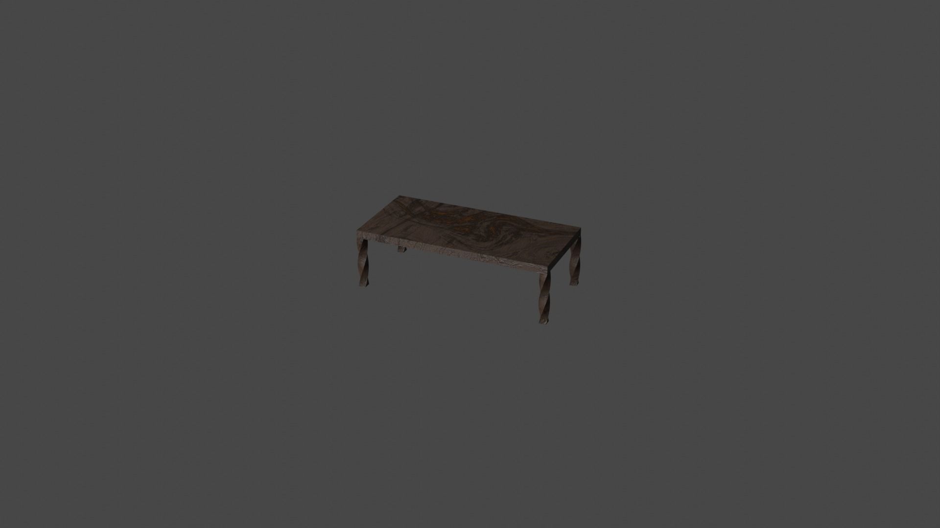 Table2 twisted legs sample 3D model_1