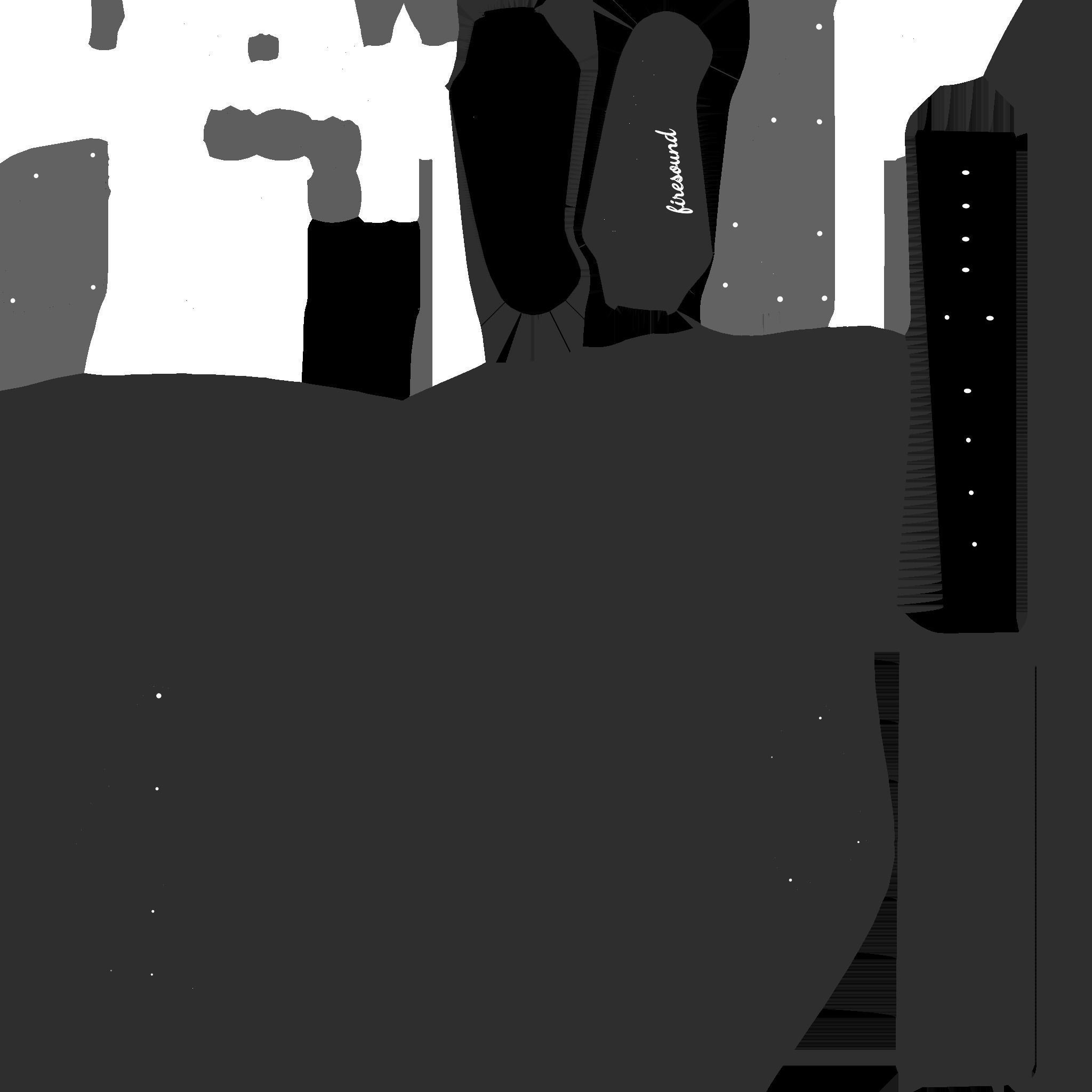 Electric Guitar G06 Pink - Music Instrument Design Low-poly 3D model_20