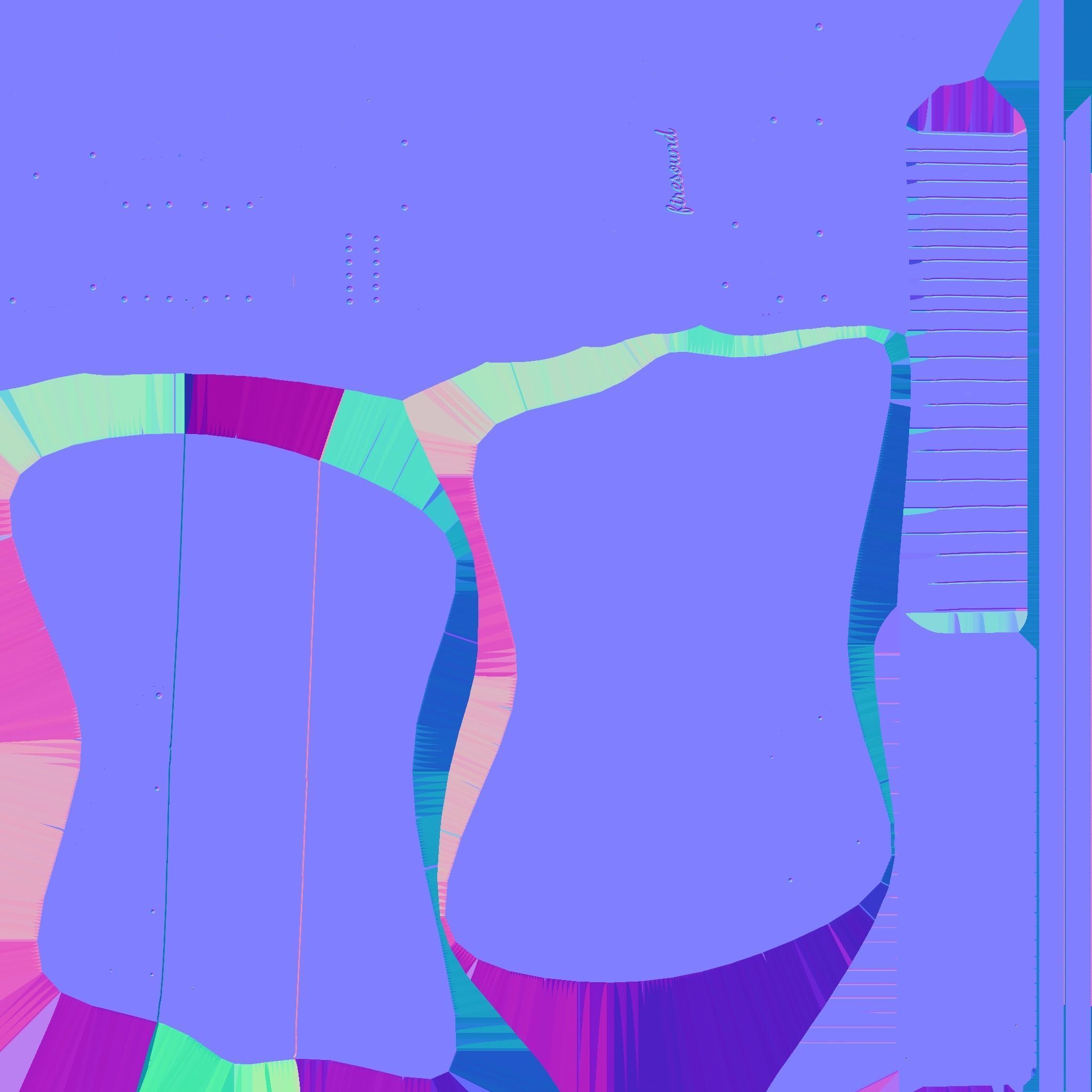 Electric Guitar G06 Pink - Music Instrument Design Low-poly 3D model_21