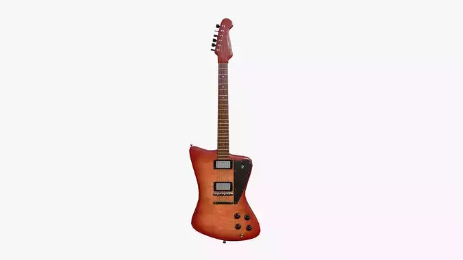 Electric Guitar G08 Red Wood - Music Instrument Design