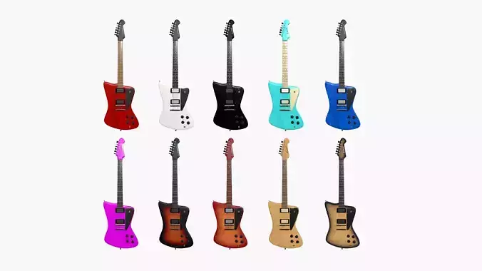 10 Electric Guitar G Collection - Music Instrument Design