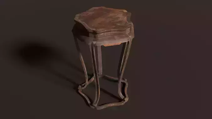 Antique Chinese Wooden End Table Furniture