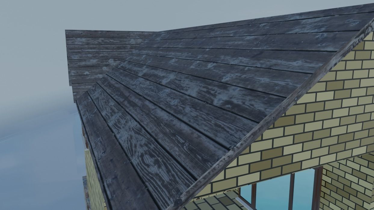 City House 2 3d exterior Models Low-poly 3D model_12