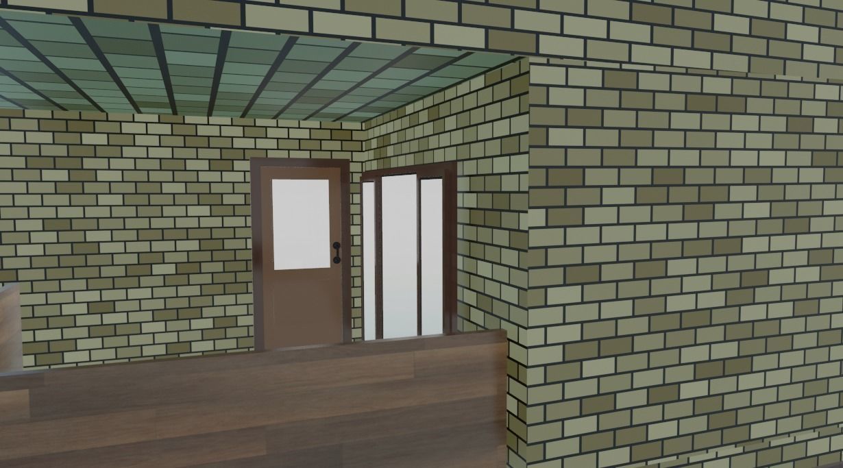 City House 2 3d exterior Models Low-poly 3D model_16