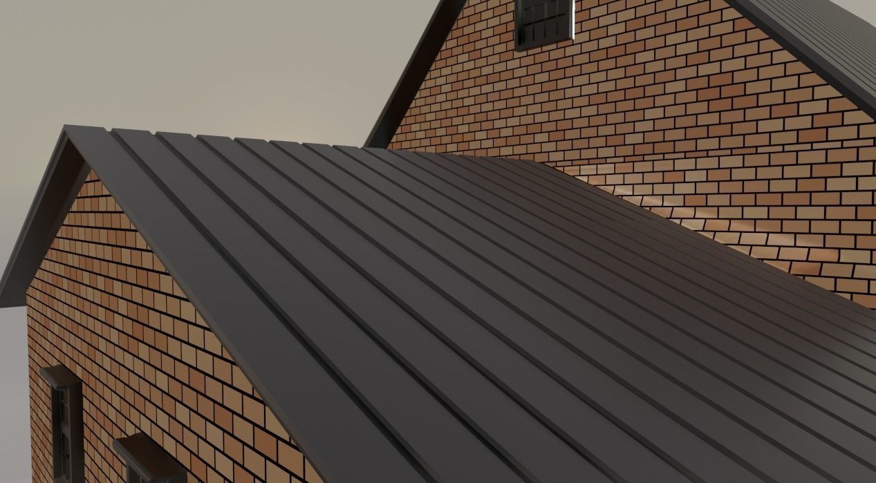 City House 2 3d exterior Models Low-poly 3D model_7