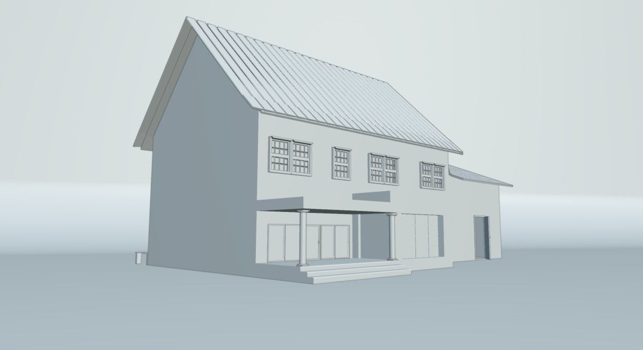 City House 2 3d exterior Models Low-poly 3D model_23