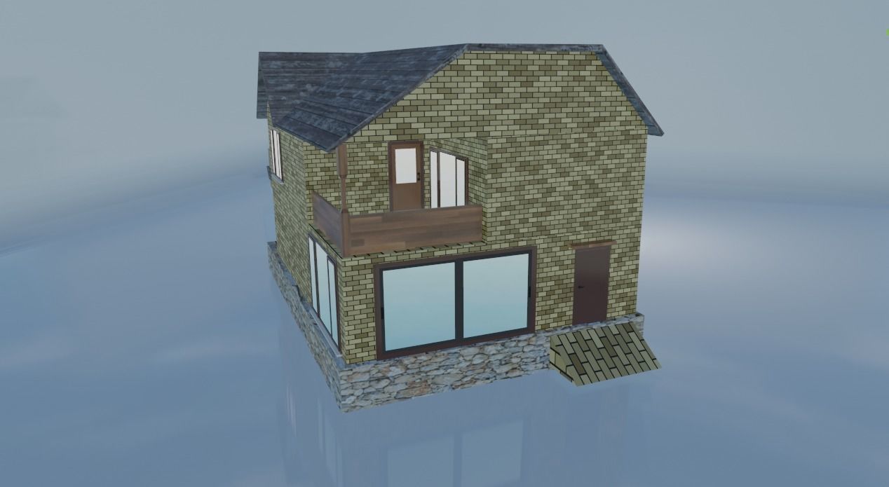 City House 2 3d exterior Models Low-poly 3D model_15