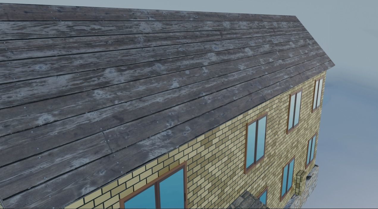 City House 2 3d exterior Models Low-poly 3D model_18