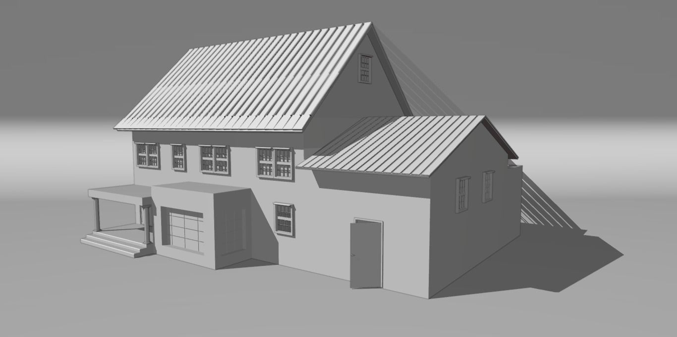 City House 2 3d exterior Models Low-poly 3D model_20