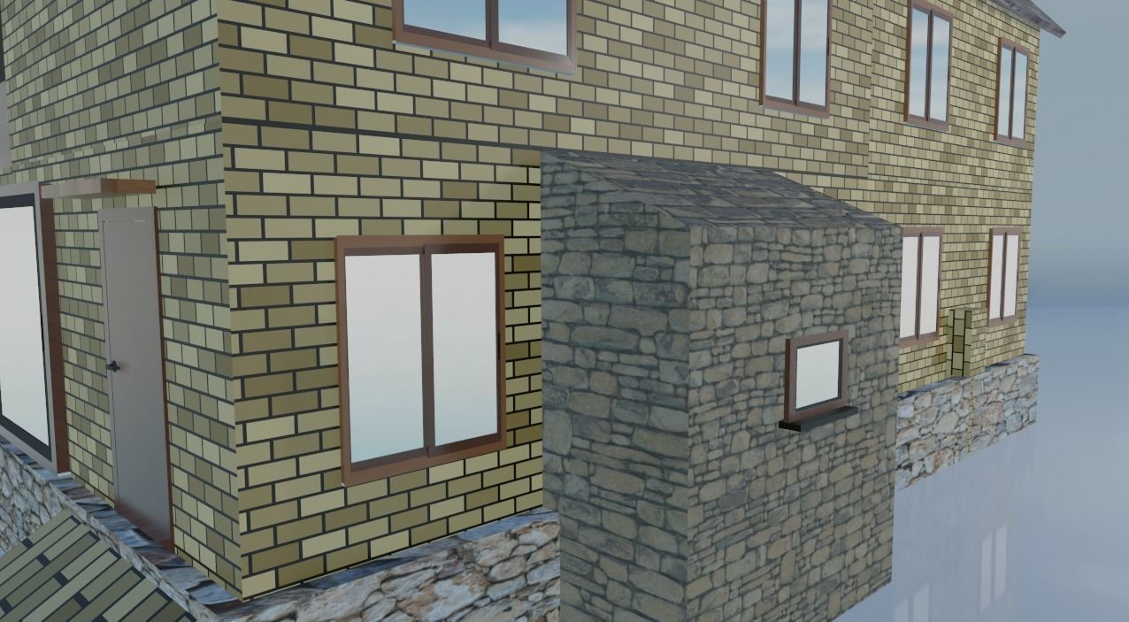 City House 2 3d exterior Models Low-poly 3D model_17