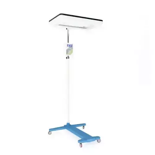 Hospital Blue Metal Equipment Stand